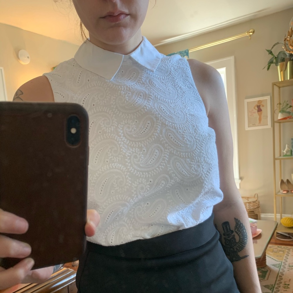 J Crew Factory Sleeveless Popover